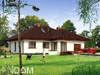 Projekt domu jednorodzinnego DOM EKONOMICZNY_widok frontowy