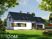 Projekt domu jednorodzinnego -ERGONOMICZNY XL- widok frontowy