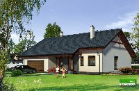 Oferta gotowych projektów domu jest w Polsce bardzo bogata. Na zdjęciu gotowy projekt domu DOM ROZSĄDNY zaprojektowany przez Biuro Projektowe NNDOM.