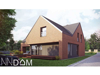Projekt domu - DOM NOWOCZESNY DUCHEM- widok od strony ogrodu
