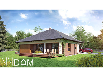 Projekt domu - DOM DWUPOKOLENIOWY - widok ogrodowy