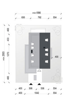 Projekt domu jednorodzinnego- FUNKCJONALNY ES- minimalne wymiary działki